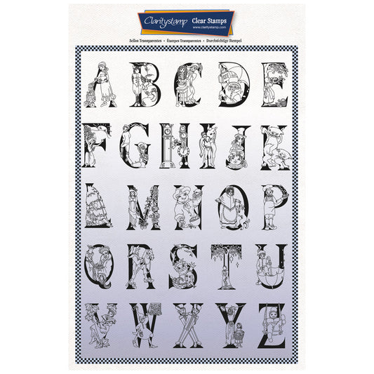 Bijou Rhyme Time Nursery Alphabet A4 Stamp Set