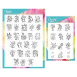 Barbara's Bijou Floral Alphabet & Numbers A4 & A5 Stamp Collection