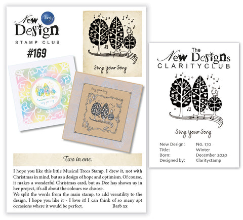 New Design Stamp Club Back Issue - 169 - Sing Your Song