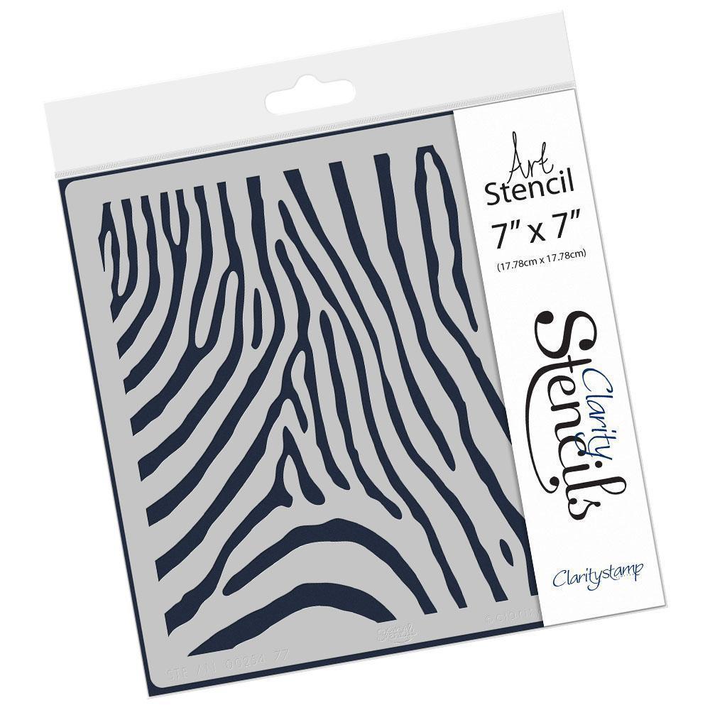 Zebra Stripes 7" x 7" Stencil