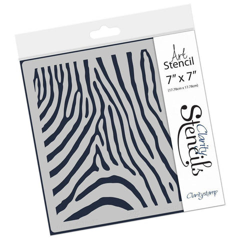 Zebra Stripes 7" x 7" Stencil