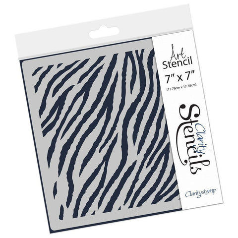 Tiger Stripes 7" x 7" Stencil