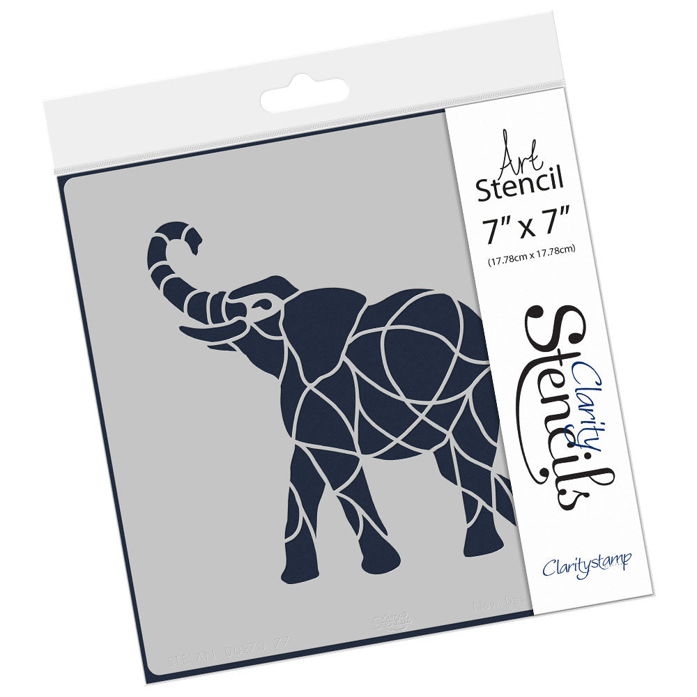 NDSC 14 Elephant 7" x 7" Stencil