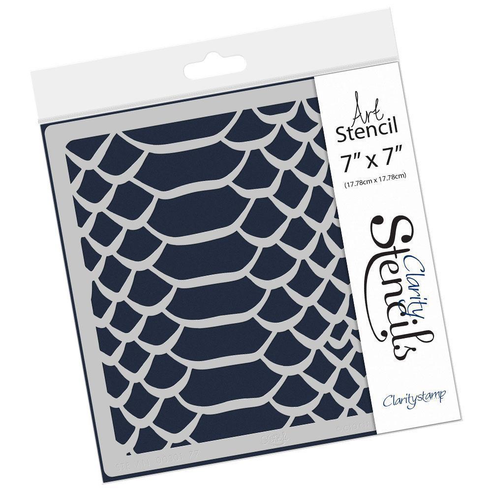 Snakeskin Pattern 7" x 7" Stencil