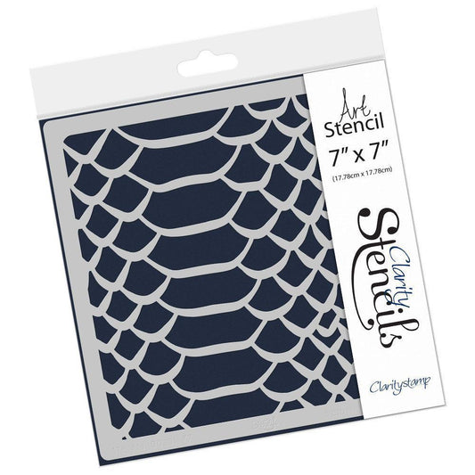Snakeskin Pattern 7" x 7" Stencil