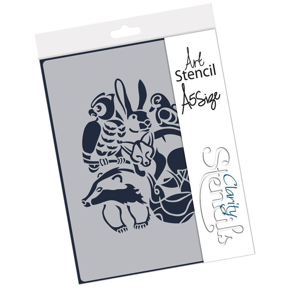 Country Animals Montage A5 Stencil