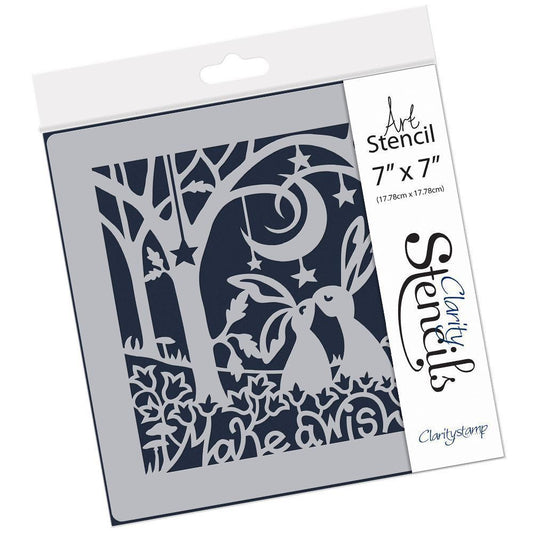 Make a Wish 7" x 7" Stencil