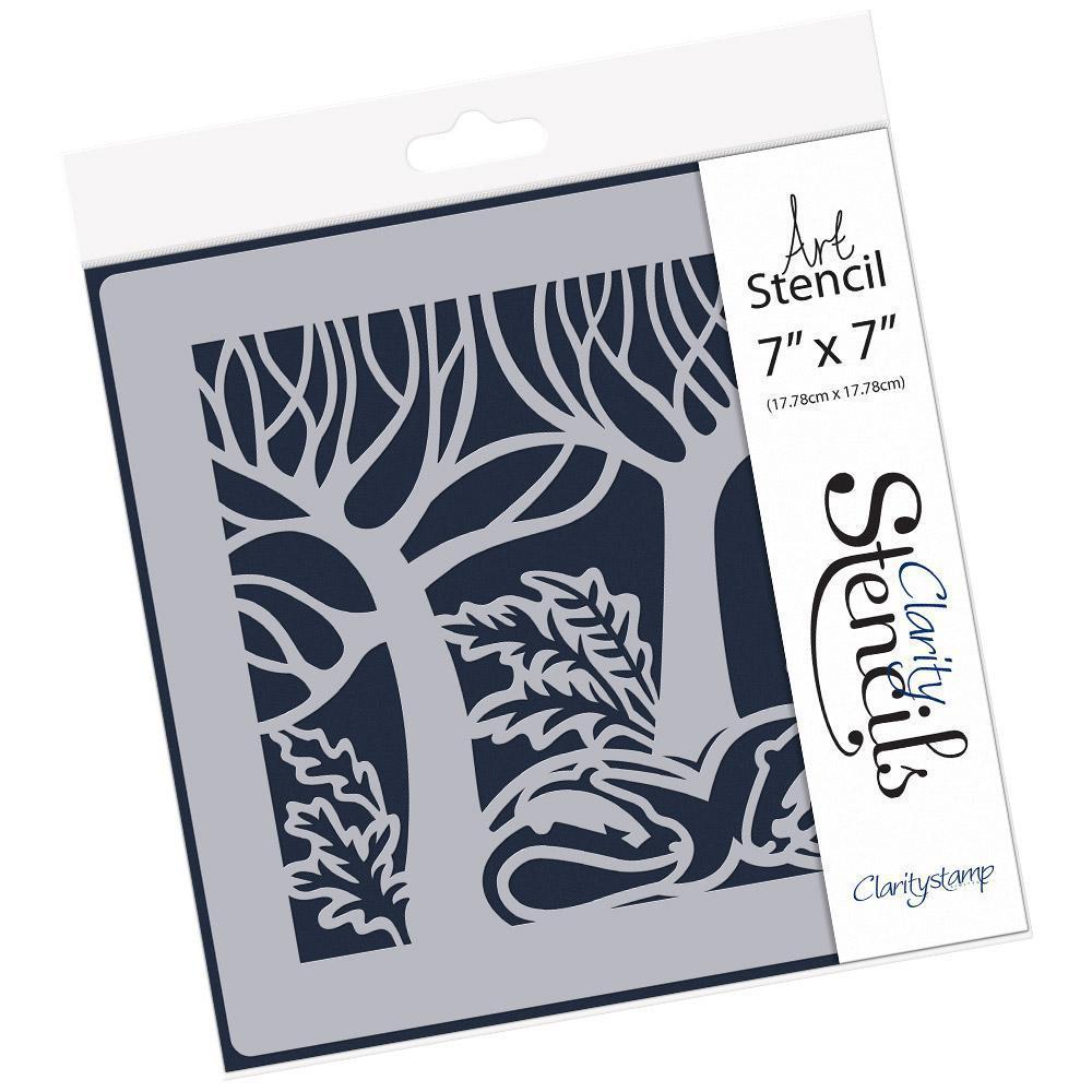 Woodland Badgers 7" x 7" Stencil