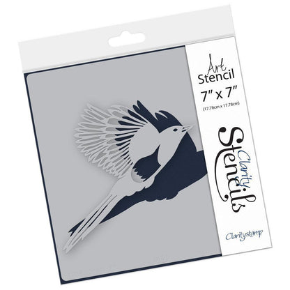 Magpie 1 7" x 7" Stencil