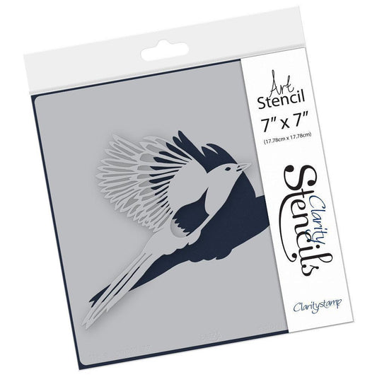 Magpie 1 7" x 7" Stencil