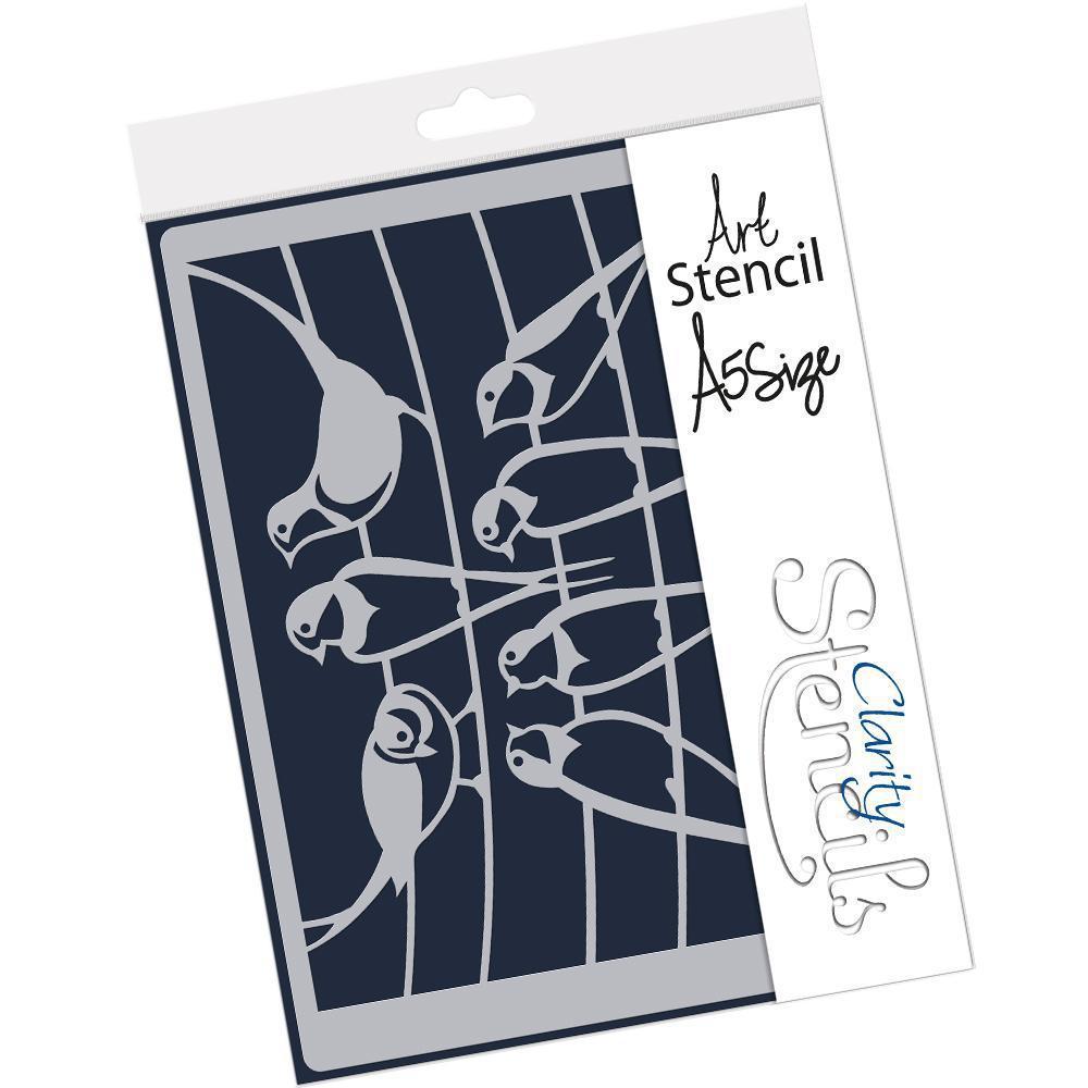 Birds on a Wire A5 Stencil