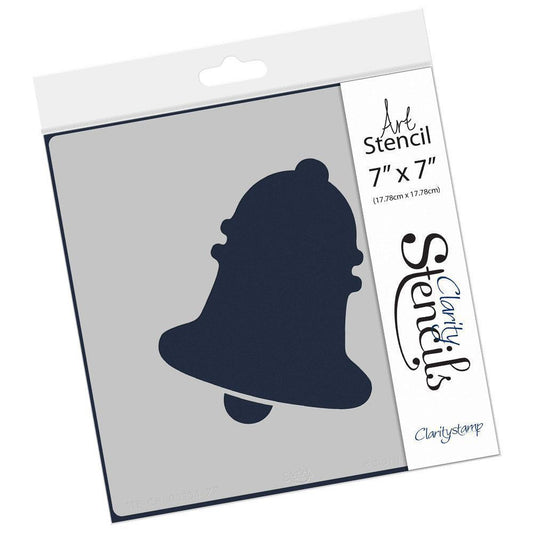Christmas Bell Shape 7" x 7" Stencil