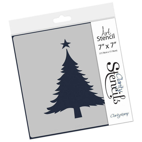 Christmas Tree Shape 7" x 7" Stencil