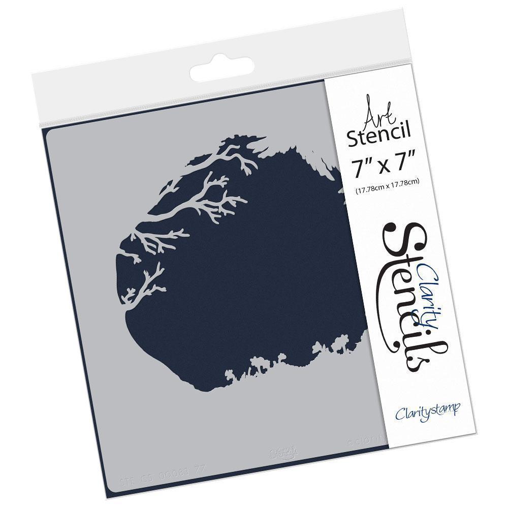 Woodland 7" x 7" Stencil