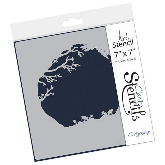 Woodland 7" x 7" Stencil