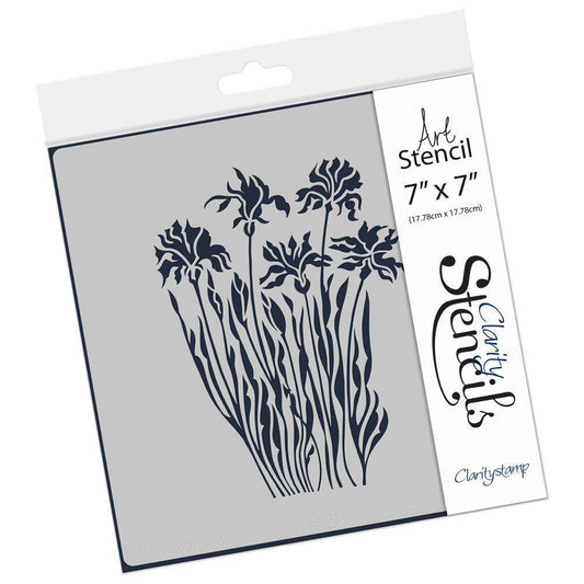 Wild Flowers Stencil 7" x 7"