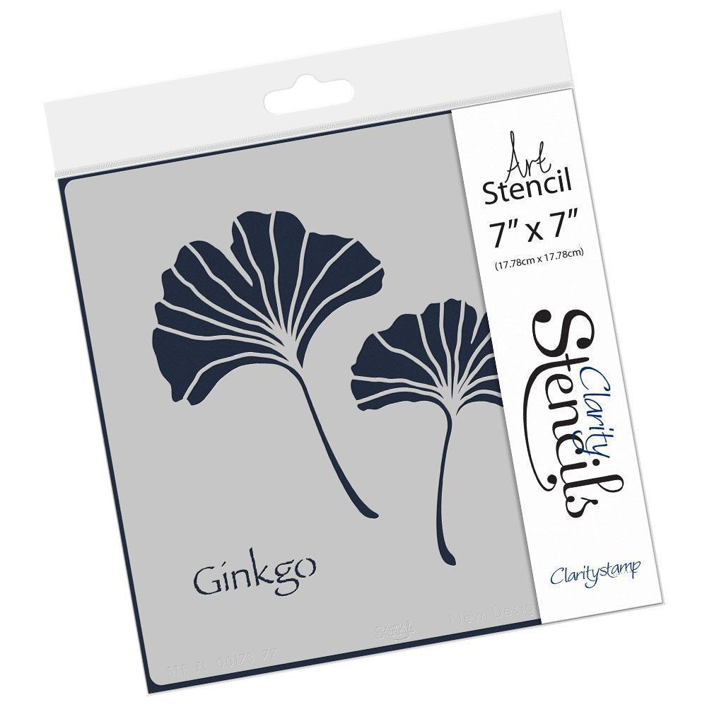NDSC 02 Ginkgo Leaf 7" x 7" Stencil