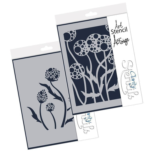 Wild Grasses Stencil Set A5