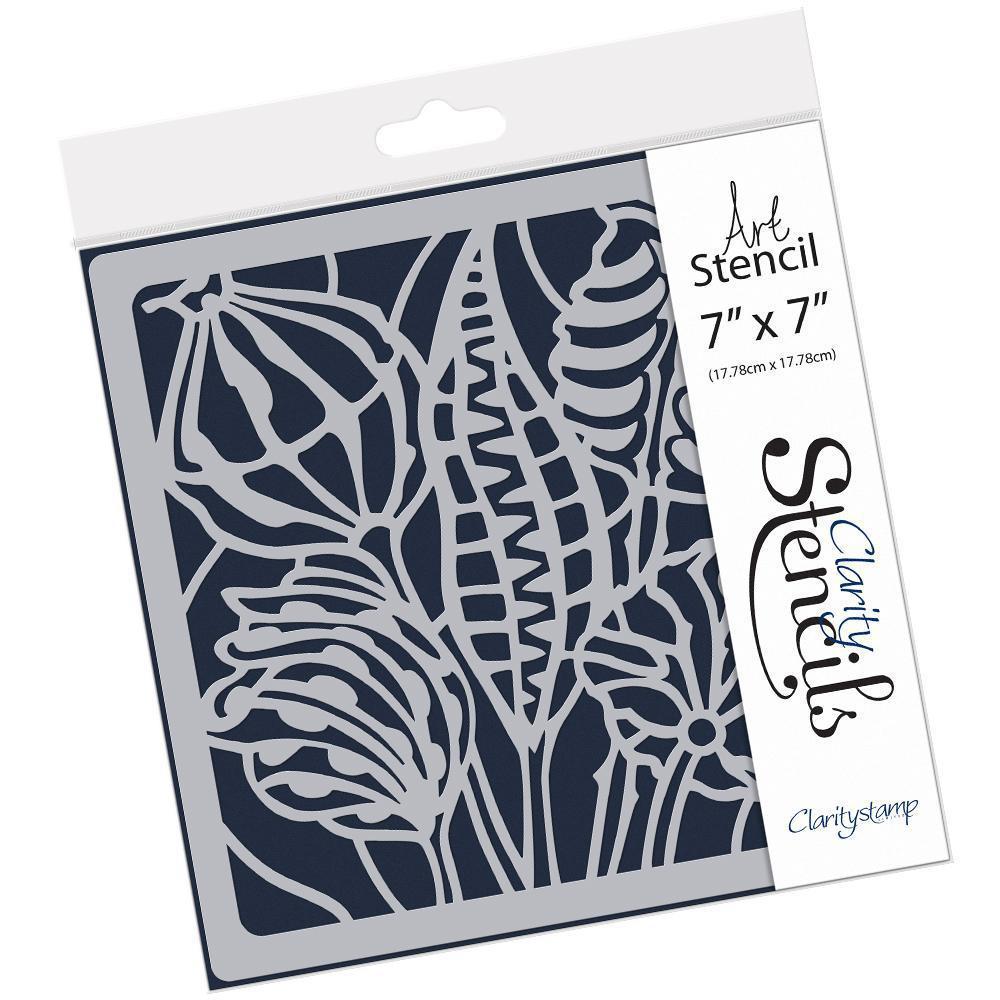 Wild Seed Heads 7" x 7" Stencil