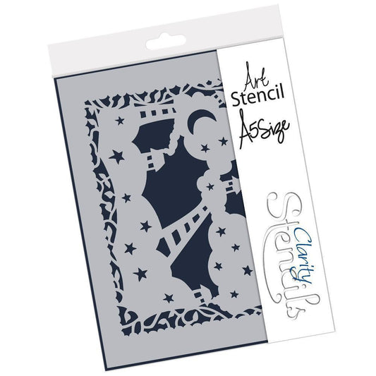 Ani's Folk Art - House of Stars A5 Stencil