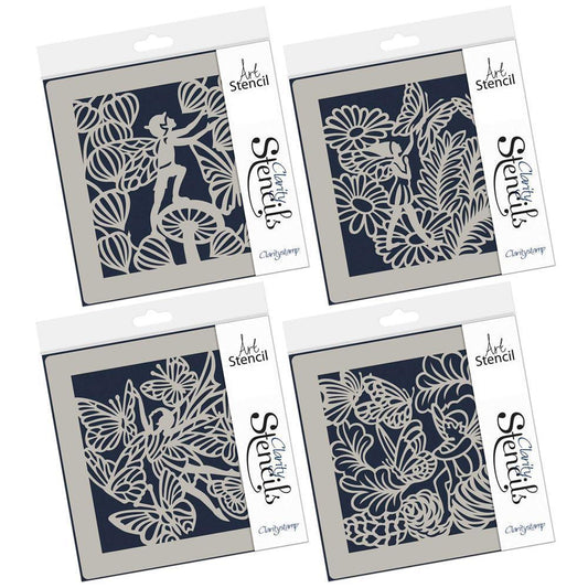 Fairies 7" x 7" Stencil Collection
