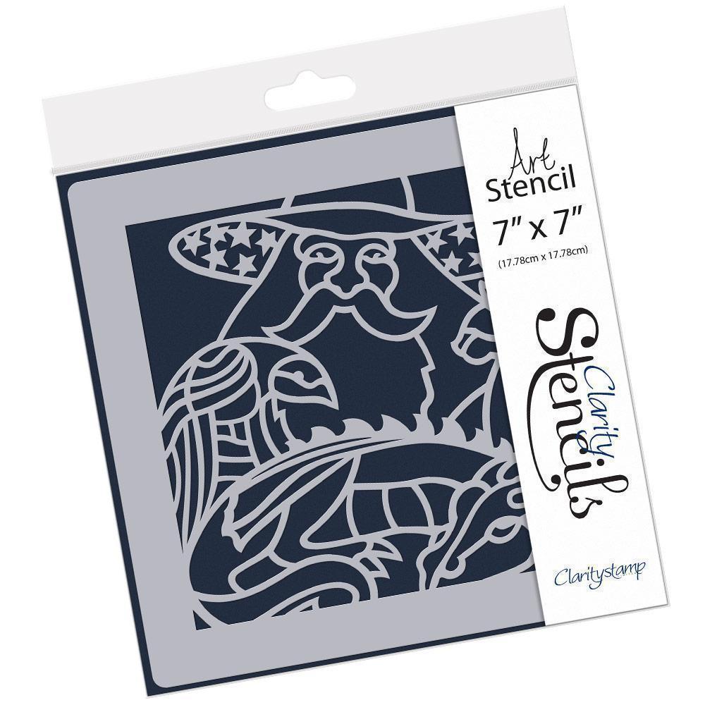 Magic Merlin 7" x 7" Stencil