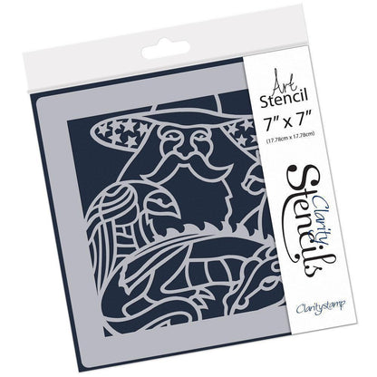 Magic Merlin 7" x 7" Stencil