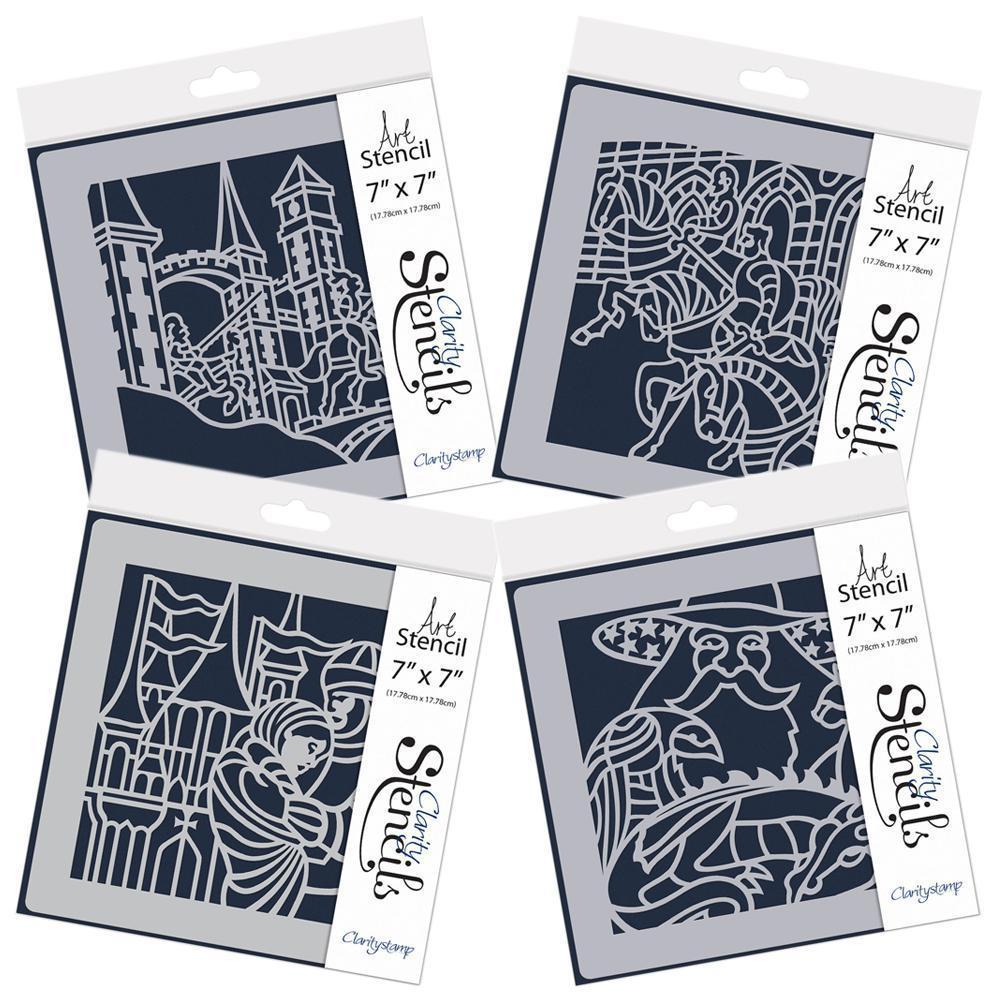 Merlin 7" x 7" Stencil Collection