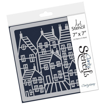 Town 7" x 7" Stencil