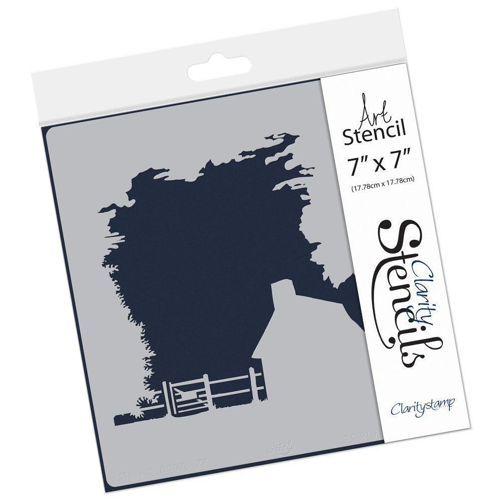 Cottage 7" x 7" Stencil
