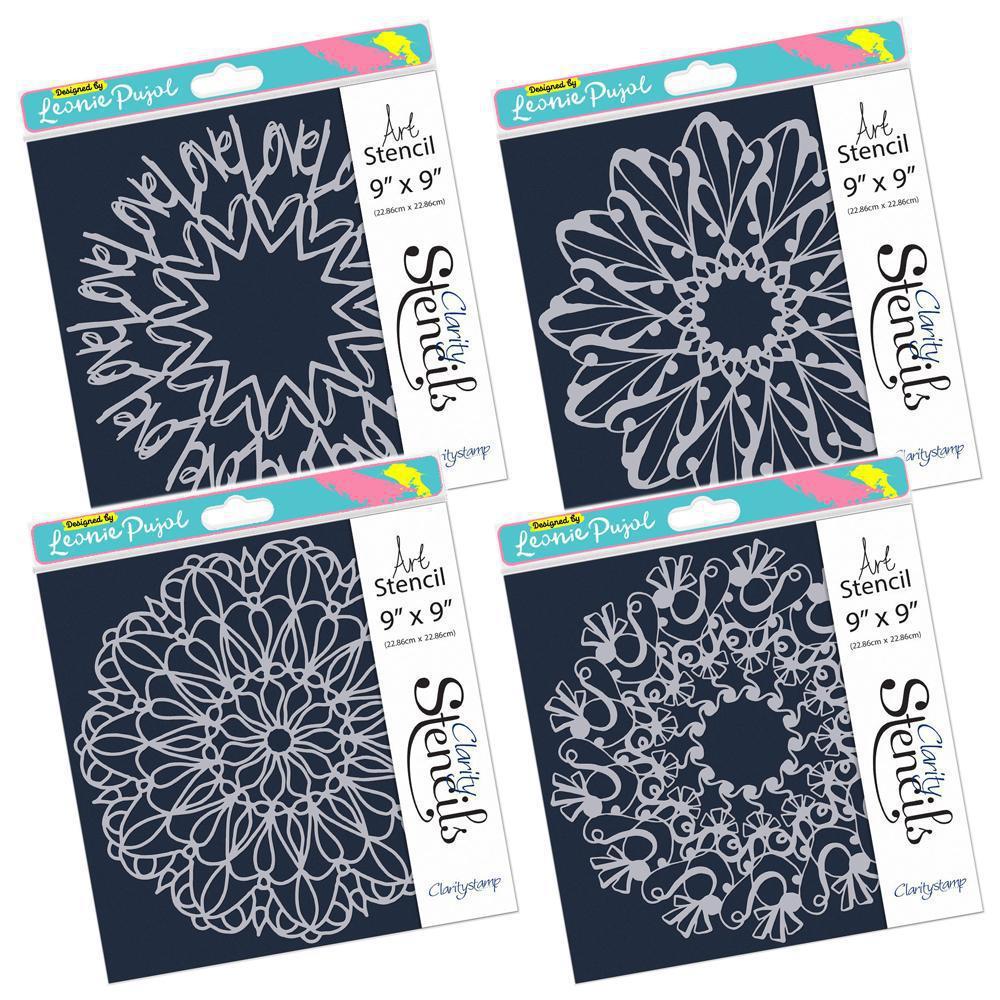 CLEARANCE Leonie's Circus 9" x 9" Frameless Stencil Collection