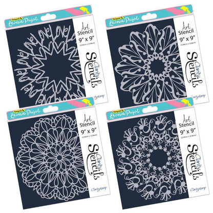 CLEARANCE Leonie's Circus 9" x 9" Frameless Stencil Collection