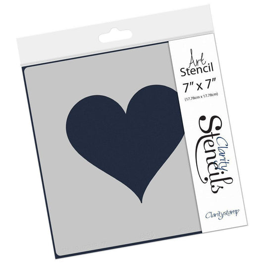 Heart Shape 7" x 7" Stencil