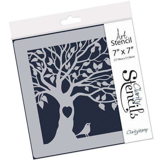 The Happy Couple 7" x 7" Stencil