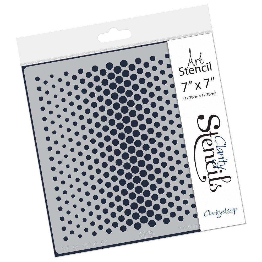 Dotty Wave 7" x 7" Stencil