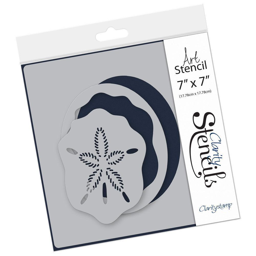 Oval Sand Dollar 7" x 7" Stencil