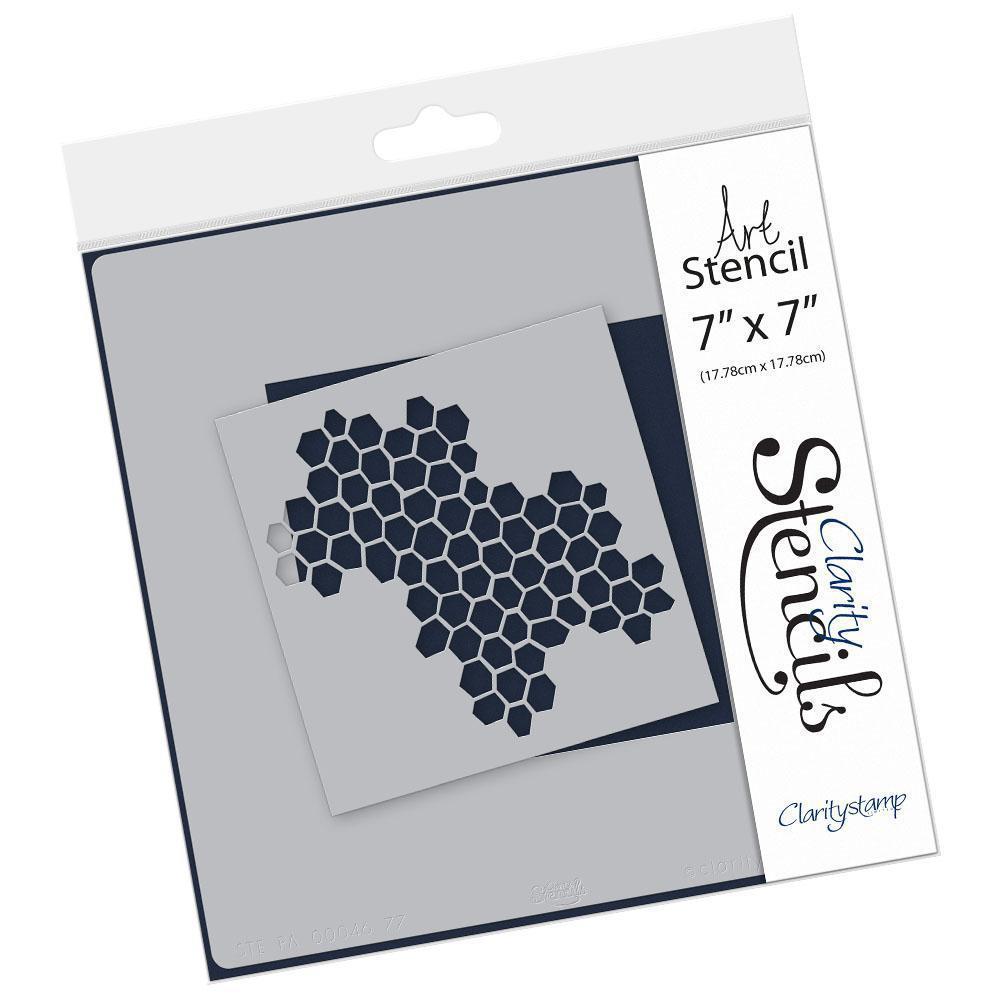Square Honeycomb 7" x 7" Stencil