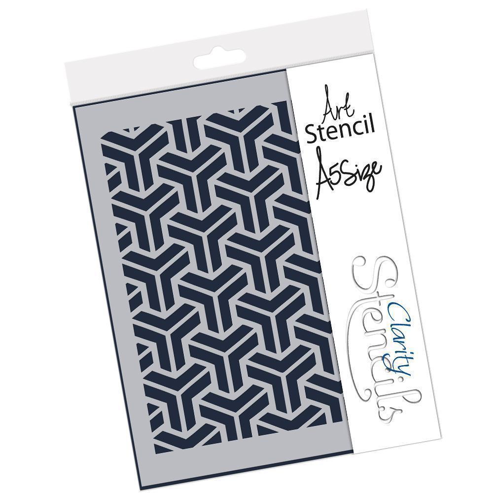 Geo Pattern A5 Stencil