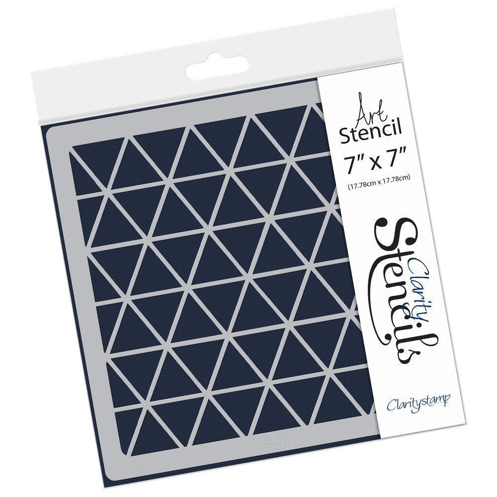 Triangles 7" x 7" Stencil