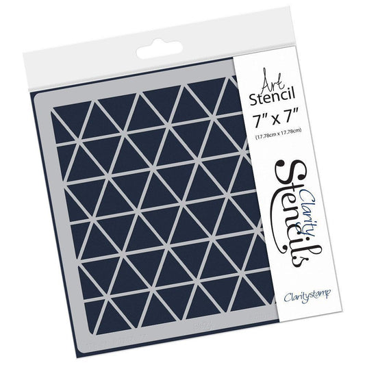Triangles 7" x 7" Stencil