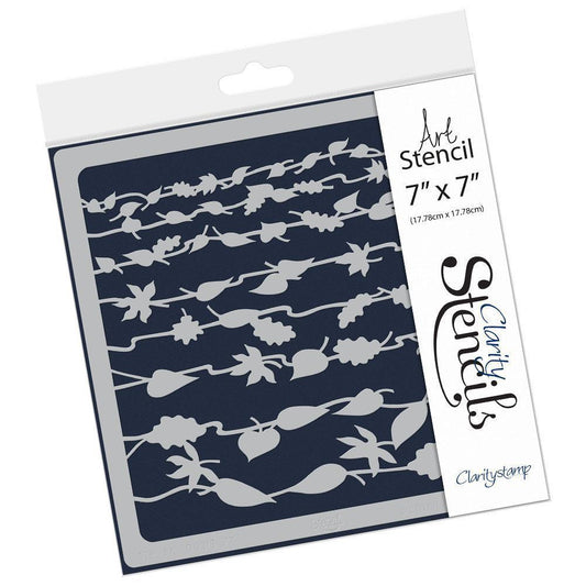 Pond Leaves 7" x 7" Stencil