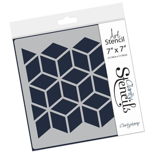 Boxes 7" x 7" Stencil