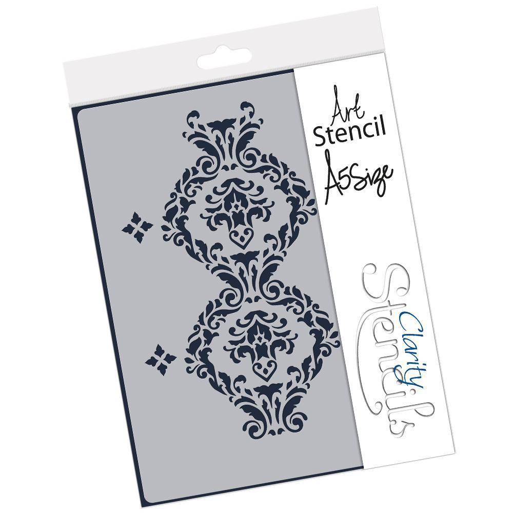 Damask Pattern A5 Stencil