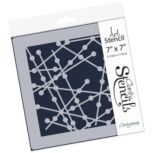 Particle 7" x 7" Stencil