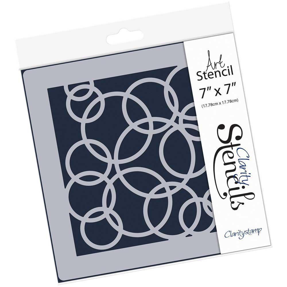 Rings 7" x 7" Stencil