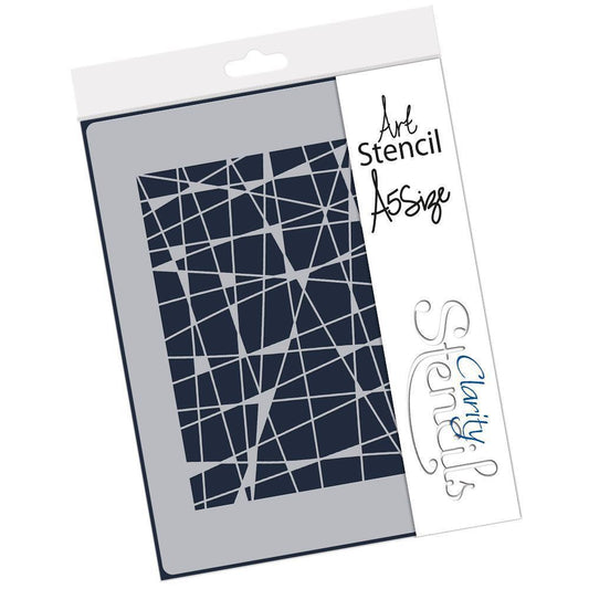 Doodleology Circle Lines A5 Stencil