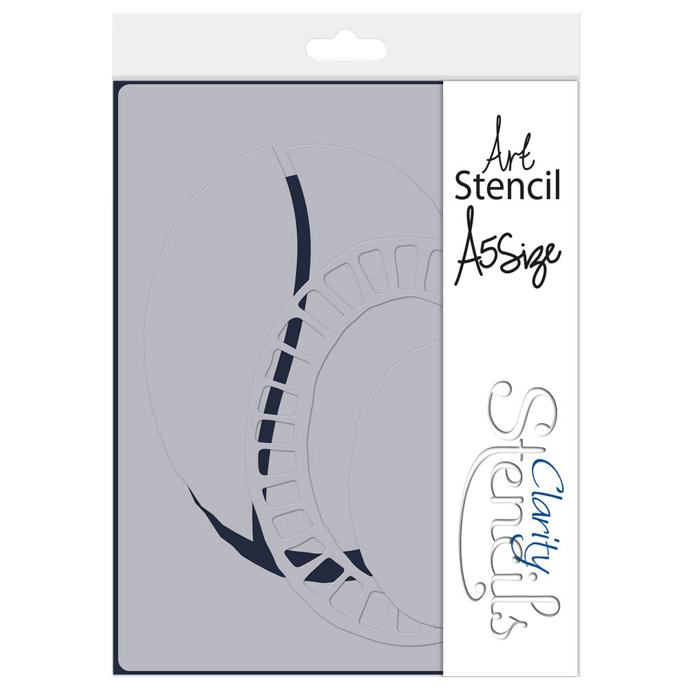 Five Part Oval Block Print Framing A5 Stencil