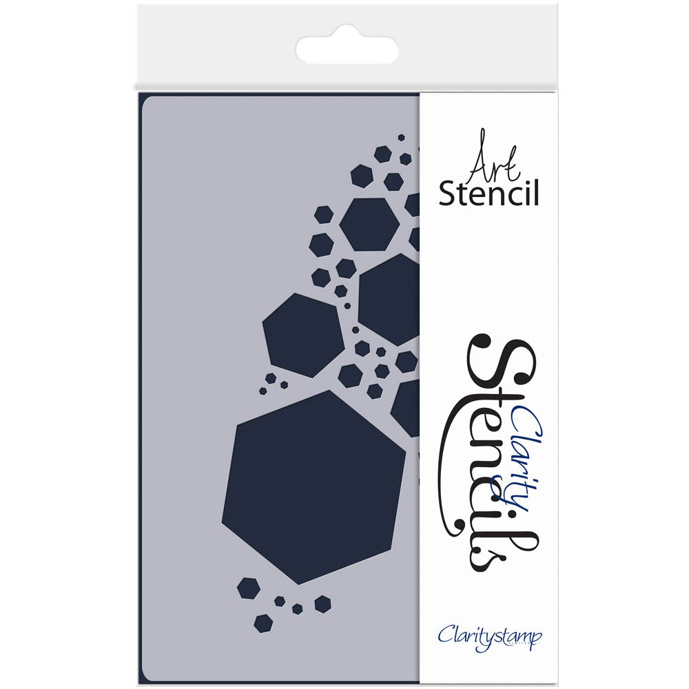 Hexagon Burst A5 Stencil