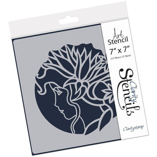 Blossom 7" x 7" Stencil