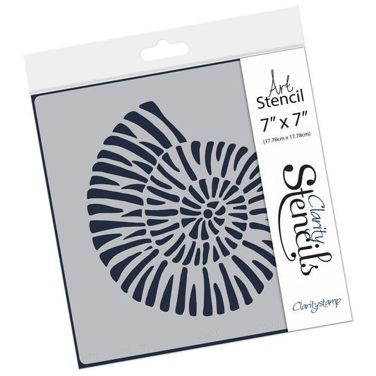 Shell 7" x 7" Stencil